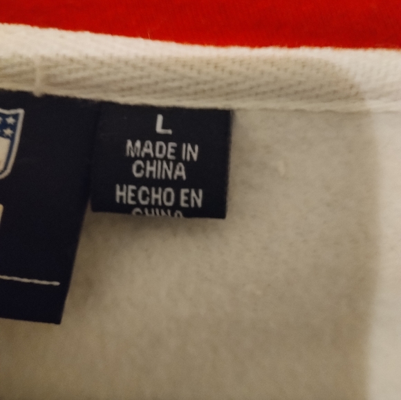 New England Patriots Women's NFL Football Zip jacket Hoodie Pockets size Large - Picture 5 of 6